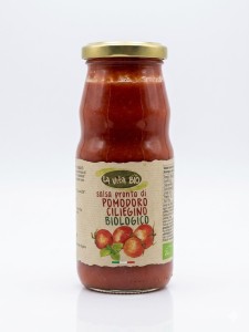 Sycylijski sos pomidorowy Cherry ekologiczny 360g.